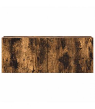 vidaXL 3 Piece TV Cabinet Set Smoked Oak Engineered Wood — V0672155776