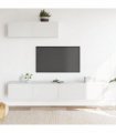 vidaXL 3 Piece TV Cabinet Set White Engineered Wood — V0672155778