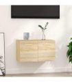 vidaXL Wall Cabinet Sonoma Oak 60x36.5x35 cm Engineered Wood — V0672155816