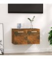 vidaXL Wall Cabinet Smoked Oak 60x36.5x35 cm Engineered Wood