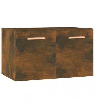 vidaXL Wall Cabinet Smoked Oak 60x36.5x35 cm Engineered Wood