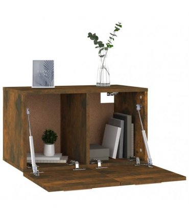 vidaXL Wall Cabinet Smoked Oak 60x36.5x35 cm Engineered Wood