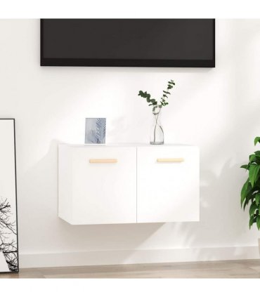 vidaXL Wall Cabinet White 60x36.5x35 cm Engineered Wood — V0672155818