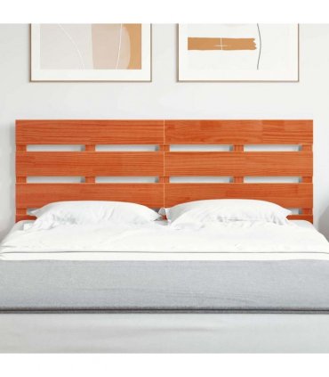 vidaXL Headboard Wax Brown 160.5 x 3 x 80 cm Solid Pine Wood