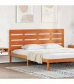 vidaXL Headboard Wax Brown 200.5 x 3 x 80 cm Solid Pine Wood