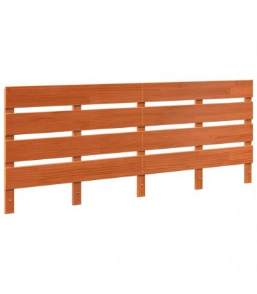 vidaXL Headboard Wax Brown 200.5 x 3 x 80 cm Solid Pine Wood