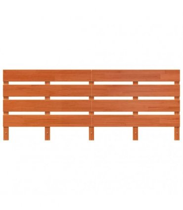 vidaXL Headboard Wax Brown 200.5 x 3 x 80 cm Solid Pine Wood