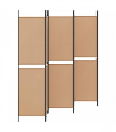 vidaXL 6-Panel Room Divider Beige 300 x 200 cm Fabric