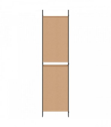 vidaXL 6-Panel Room Divider Beige 300 x 200 cm Fabric