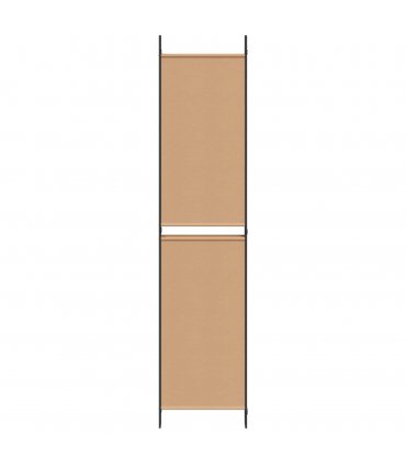 vidaXL 5-Panel Room Divider Beige 250 x 220 cm Fabric