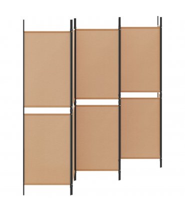 vidaXL 6-Panel Room Divider Beige 300 x 180 cm Fabric