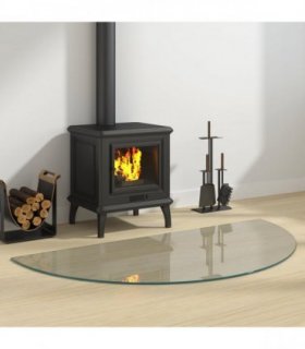 vidaXL Fireplace Glass Plate Transparent 1200 x 600 mm Glass — Size: 120 x 60 cm