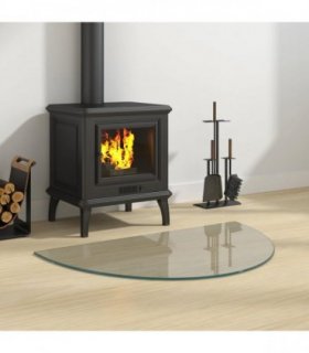 vidaXL Fireplace Glass Plate Transparent 800 x 500 mm Glass — Size: 80 x 50 cm
