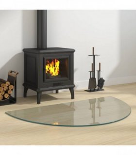 vidaXL Fireplace Glass Plate Transparent 1000 x 600 mm Glass — Size: 100 x 60 cm