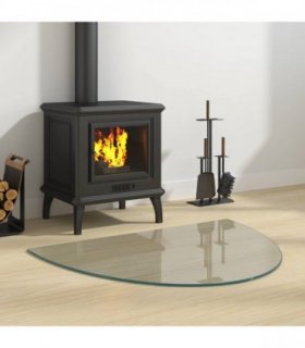 vidaXL Fireplace Glass Plate Transparent 800 x 600 mm Glass — Size: 80 x 60 cm