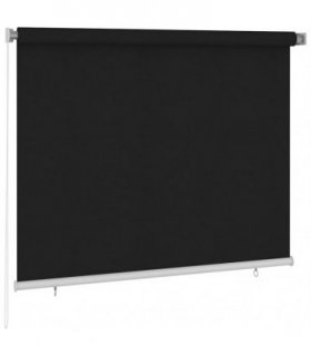 vidaXL Outdoor Roller Blind 185(W)x140(H) cm Black — Size: 180 x 140 cm