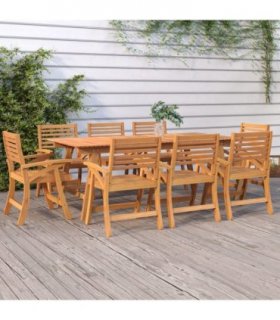 vidaXL Garden Table 200x90x75 cm Solid Wood Acacia — Size: 200 x 90 x 75 cm