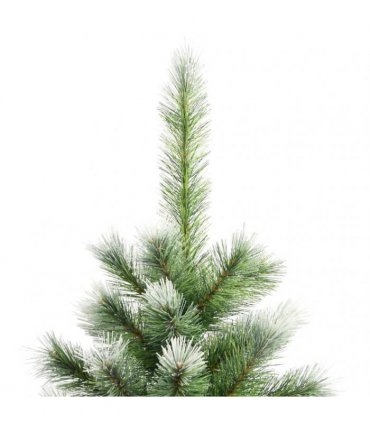 vidaXL Artificial Hinged Christmas Tree with Flocked Snow 150 cm — Model: basic
