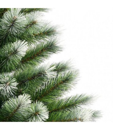 vidaXL Artificial Hinged Christmas Tree with Flocked Snow 150 cm — Model: basic