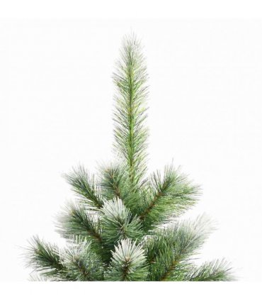 vidaXL Artificial Hinged Christmas Tree with Flocked Snow 180 cm — Model: basic