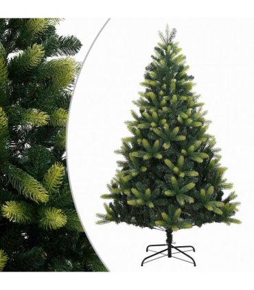 vidaXL Artificial Hinged Christmas Tree with Stand 210 cm — Model: basic