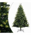 vidaXL Artificial Hinged Christmas Tree with Stand 210 cm — Model: basic