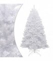 vidaXL Artificial Hinged Christmas Tree with Flocked Snow 210 cm — Model: basic