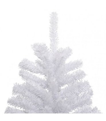 vidaXL Artificial Hinged Christmas Tree with Flocked Snow 210 cm — Model: basic