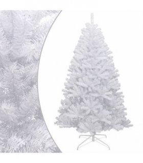 vidaXL Artificial Hinged Christmas Tree with Flocked Snow 180 cm — Model: basic — V0672156227
