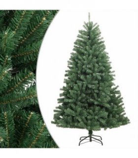 vidaXL Artificial Hinged Christmas Tree with Stand Green 180 cm — Model: basic