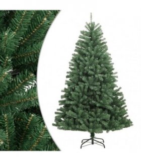 vidaXL Artificial Hinged Christmas Tree with Stand Green 150 cm — Model: basic