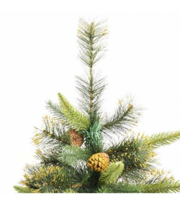 vidaXL Artificial Hinged Christmas Tree with Cones 180 cm — Model: basic