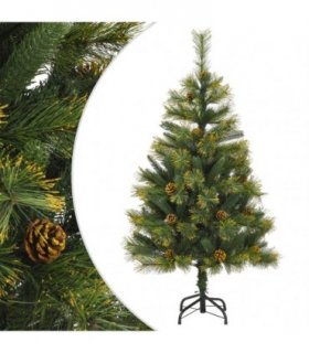 vidaXL Artificial Hinged Christmas Tree with Cones 150 cm — Model: basic