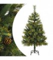 vidaXL Artificial Hinged Christmas Tree with Cones 150 cm — Model: basic