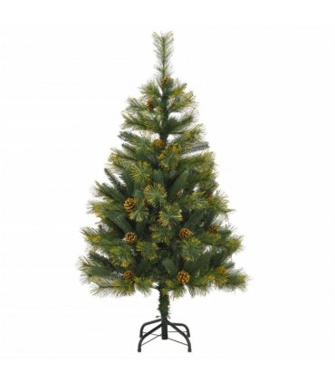 vidaXL Artificial Hinged Christmas Tree with Cones 150 cm — Model: basic