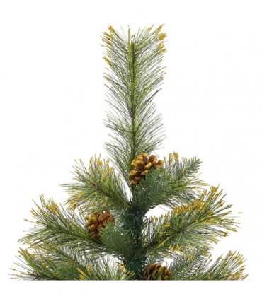 vidaXL Artificial Hinged Christmas Tree with Cones 150 cm — Model: basic