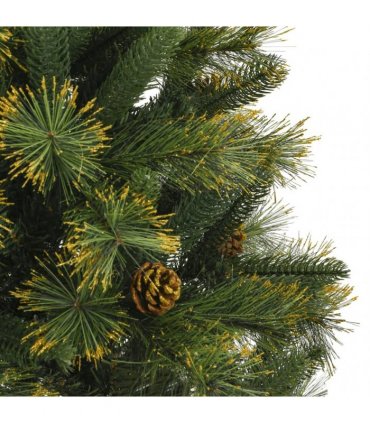 vidaXL Artificial Hinged Christmas Tree with Cones 150 cm — Model: basic