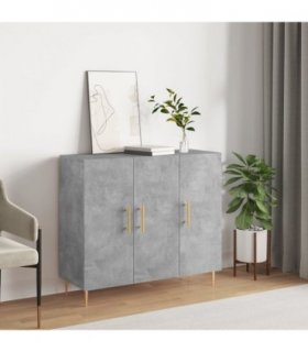 vidaXL Sideboard Concrete Grey 90x34x80 cm Engineered Wood — V0672156257