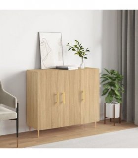 vidaXL Sideboard Sonoma Oak 90x34x80 cm Engineered Wood — V0672156260