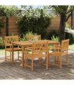 vidaXL Garden Chairs 4 pcs Natural Solid Acacia Wood — Model: Curved X- crossed backrest