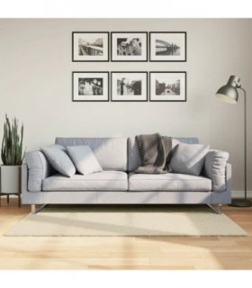 vidaXL Rug HUARTE Short Pile Soft and Washable Cream 80x150 cm — Size: 80 x 150 cm