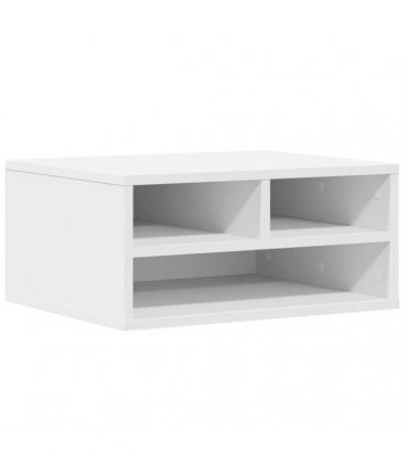vidaXL Printer Stand White 49x40x22,5 cm Engineered Wood