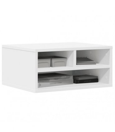 vidaXL Printer Stand White 49x40x22,5 cm Engineered Wood