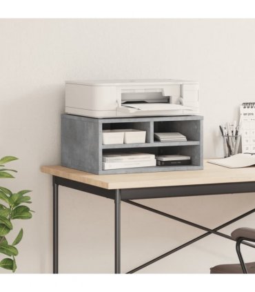 vidaXL Printer Stand Concrete Grey 49x40x22,5 cm Engineered Wood
