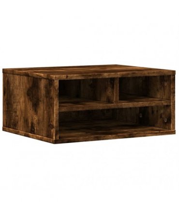 vidaXL Printer Stand Smoked Oak 49x40x22,5 cm Engineered Wood