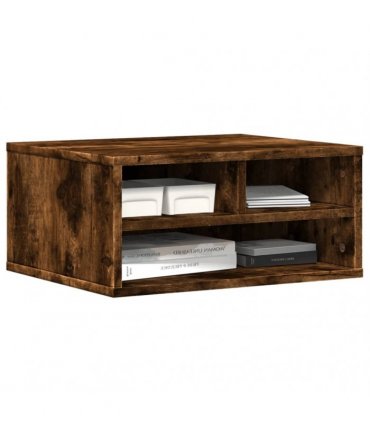 vidaXL Printer Stand Smoked Oak 49x40x22,5 cm Engineered Wood