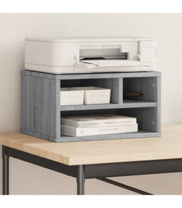 vidaXL Printer Stand Grey Sonoma 40x32x22,5 cm Engineered Wood — V0672156456