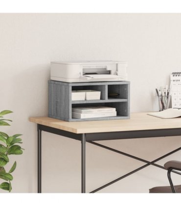 vidaXL Printer Stand Grey Sonoma 40x32x22,5 cm Engineered Wood — V0672156456