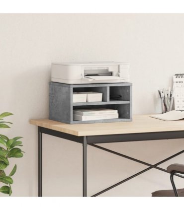 vidaXL Printer Stand Concrete Grey 40x32x22,5 cm Engineered Wood — V0672156458