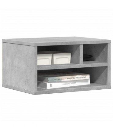 vidaXL Printer Stand Concrete Grey 40x32x22,5 cm Engineered Wood — V0672156458